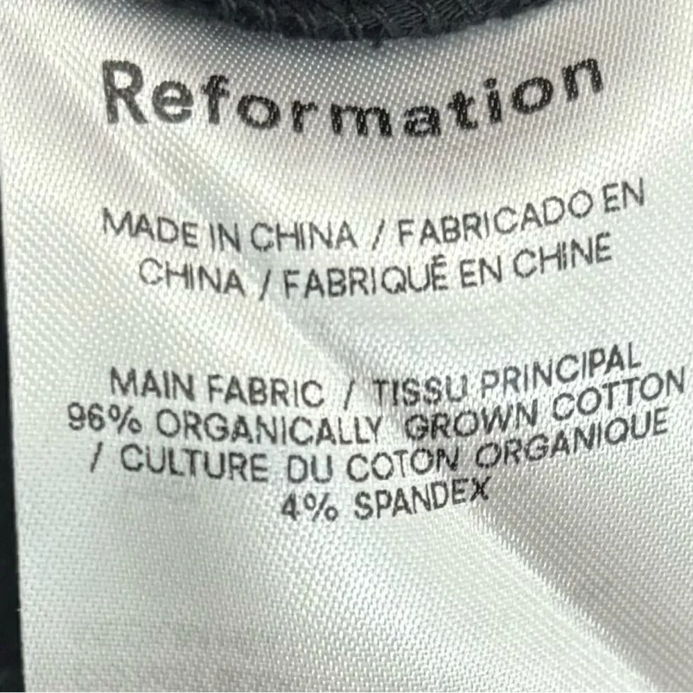 NWT Reformation Bennie midi dress in black - Picture 15 of 15